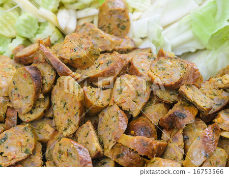 Thai spicy sausage, Thai cuisine Thai spicy sausage, Thai cuisine 16753566