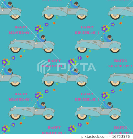 Happy birthday seamless pattern. Happy birthday seamless pattern. 16753576