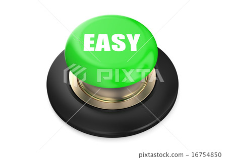 Easy green button Easy green button 16754850