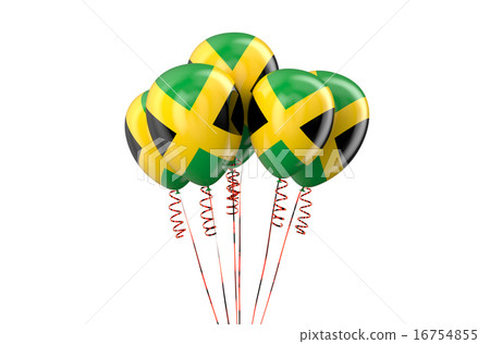 Jamaica patriotic balloons, holyday concept Jamaica patriotic balloons, holyday concept 16754855