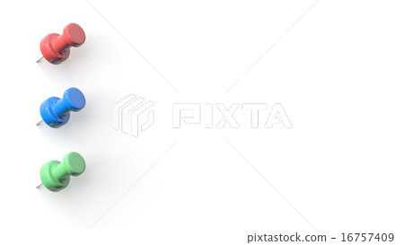 Illustration of thumbtack 16757409