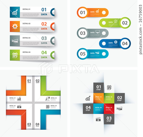 set of infographic templates 16759003