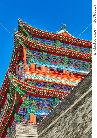 Beautiful Zhengyangmen Gate (Qianmen Gate ). Beautiful Zhengyangmen Gate (Qianmen Gate ). 16760115