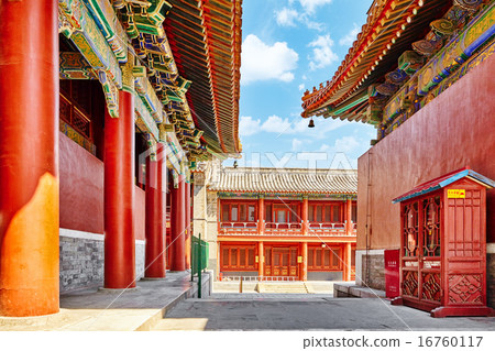 Beautiful View of Yonghegong Lama Temple.Beijing. Beautiful View of Yonghegong Lama Temple.Beijing. 16760117