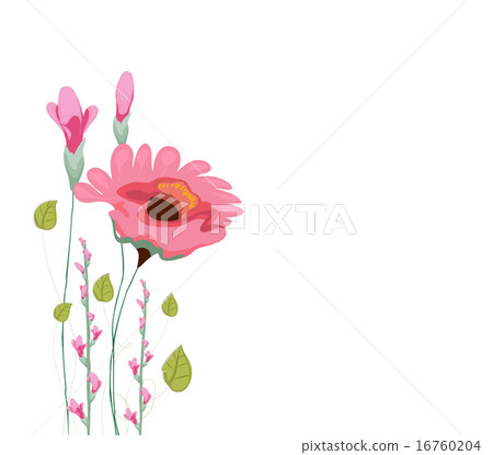 Painted watercolor card with poppy Painted watercolor card with poppy 16760204