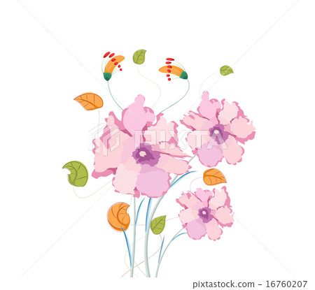 Poppy flowers, watercolor 16760207