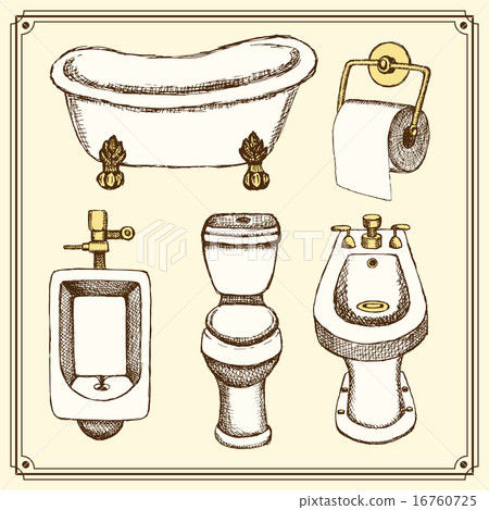 Sketch bathroom and toilet equipment 16760725