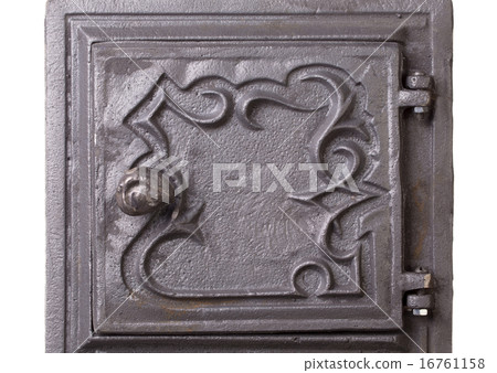 Cast iron door for furnaces. Fragment. Cast iron door for furnaces. Fragment. 16761158