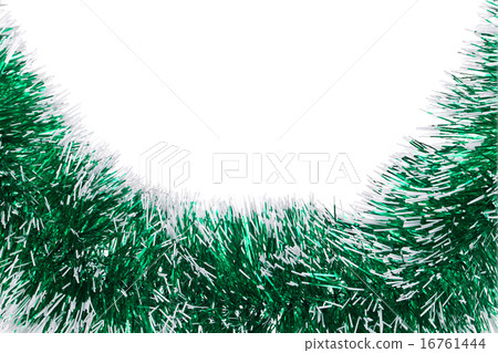 Christmas green tinsel Christmas green tinsel 16761444