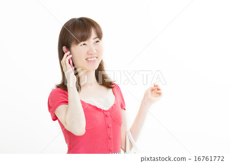 A fun young lady wearing a fresh summer clothes 16761772