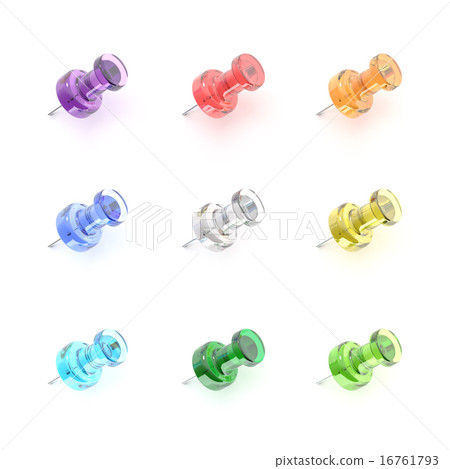 Illustration of thumbtack Illustration of thumbtack 16761793