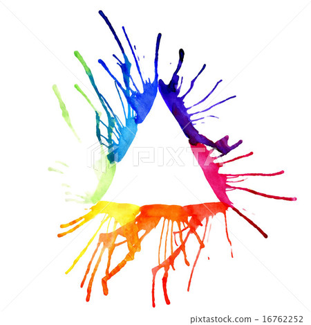 Contour triangle watercolor - Stock Illustration [16762252] - PIXTA