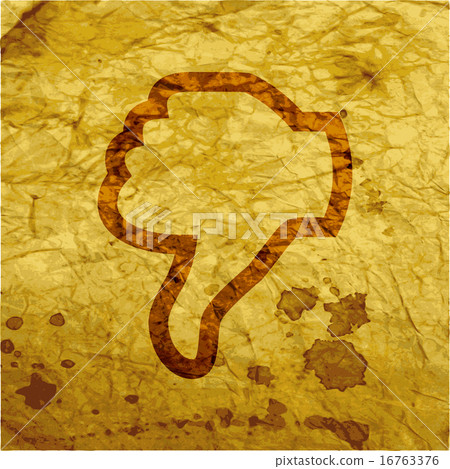 Dislike, Thumb down icon symbol Flat modern web de 16763376