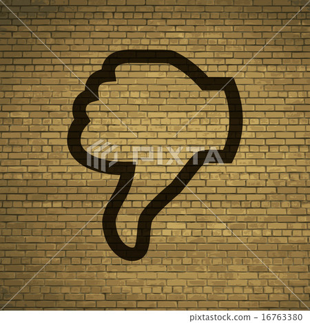 Dislike, Thumb down icon symbol Flat modern web de - Stock Illustration ...