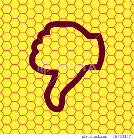Dislike, Thumb down icon symbol Flat modern web de - Stock Illustration ...