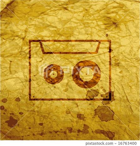 cassette icon symbol Flat modern web design with l 16763400