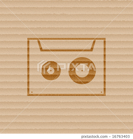 cassette icon symbol Flat modern web design with l - Stock Illustration ...