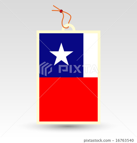 chilean price tag - symbol of made in chile 16763540
