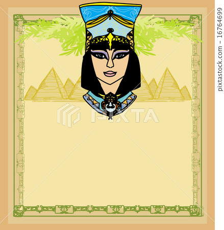 Egyptian queen Cleopatra , frame Egyptian queen Cleopatra , frame 16764699