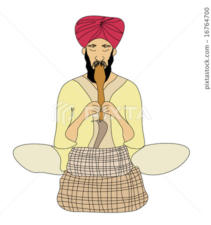 Cobra enchanter - doodle vector illustration Cobra enchanter - doodle vector illustration 16764700