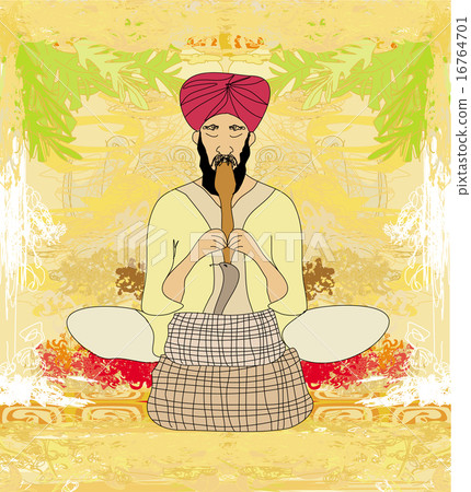 Cobra enchanter - doodle vector illustration 16764701