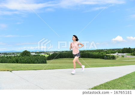 運動的女人 16765181