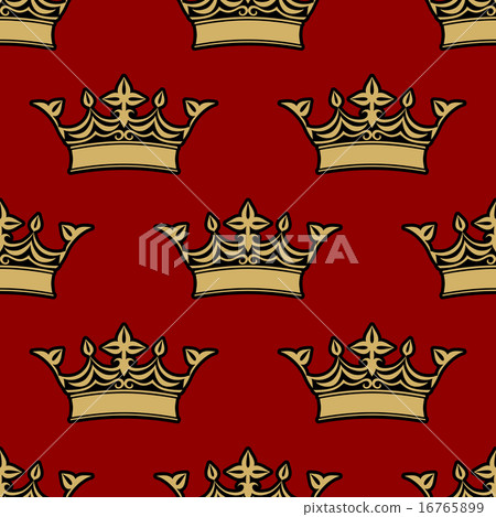 Seamless pattern of victorian crowns Seamless pattern of victorian crowns 16765899