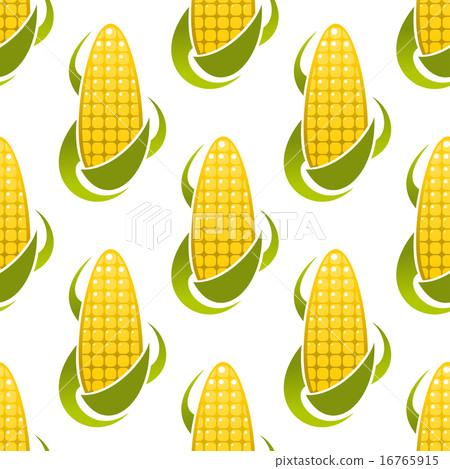 Sweet corn cobs seamless pattern Sweet corn cobs seamless pattern 16765915