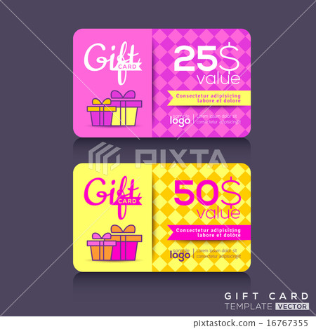 Colorful Gift card Design Template 16767355