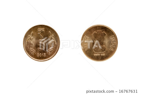 Five Indian Rupee coin 16767631