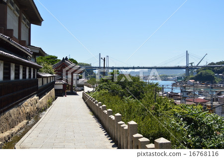 Onomichi橋樑的視圖從Jodoji的在尾道 16768116