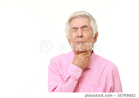 Elderly people with sore throat Elderly people with sore throat 16769082