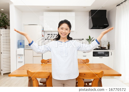 House and lady 16770572