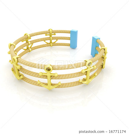 Design fence of anchors on the ropes 16771174