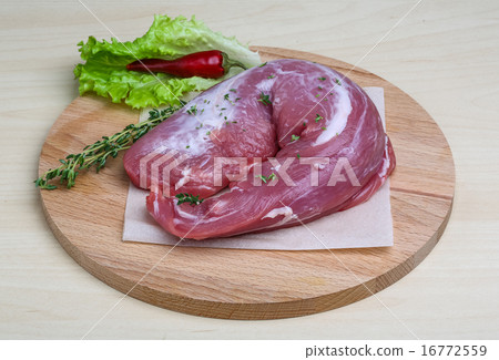 Raw pork tenderloin 16772559