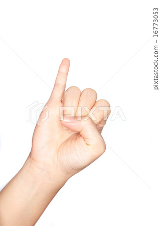 Woman hand and fingers on white background 16773053