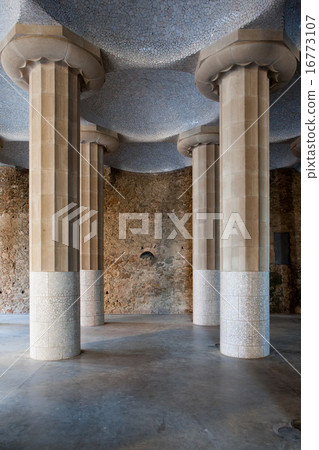 Hypostyle Room in Park Guell Hypostyle Room in Park Guell 16773107