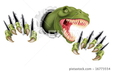 T Rex Dinosaur Breaking Through T Rex Dinosaur Breaking Through 16773554