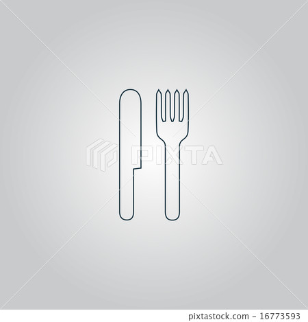 fork and knife icon fork and knife icon 16773593