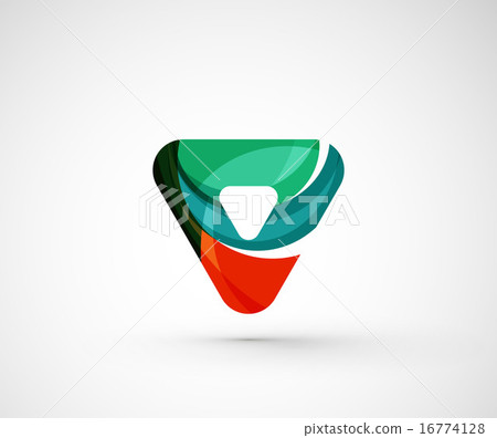 Abstract geometric company logo triangle, arrow Abstract geometric company logo triangle, arrow 16774128