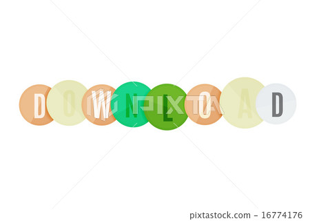 Download button made of glossy circles Download button made of glossy circles 16774176