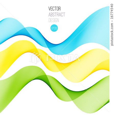 Set of blend abstract wave 16774540
