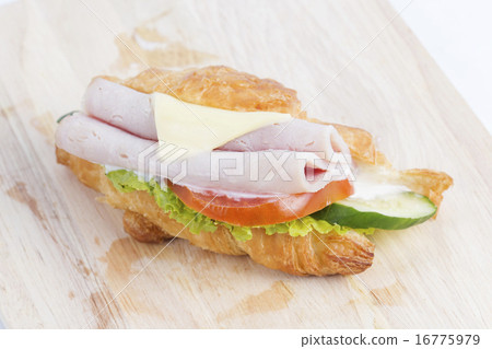croissant sandwich with ham cheese croissant sandwich with ham cheese 16775979
