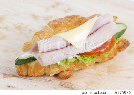croissant sandwich with ham cheese croissant sandwich with ham cheese 16775980