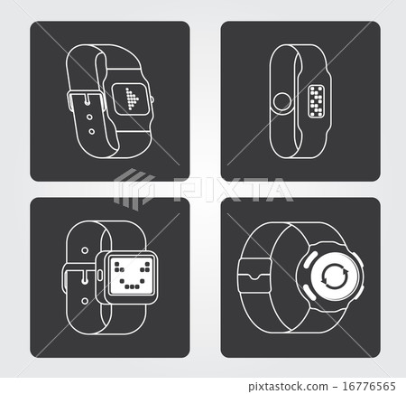 Simple Icon: Smart Watch Simple Icon: Smart Watch 16776565