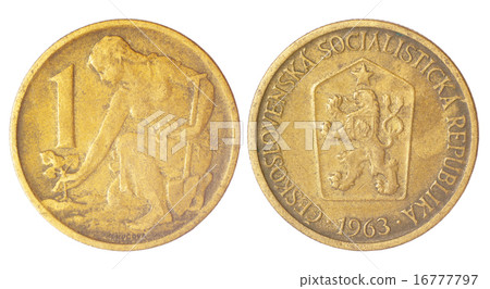 rare retro czechoslovakian coin rare retro czechoslovakian coin 16777797