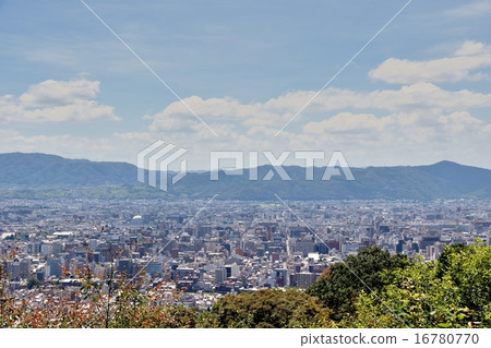 俯瞰京都市,西山方向西山地區 俯瞰京都市,西山方向西山地區 16780770