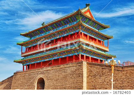 Beautiful Zhengyangmen Gate (Qianmen Gate ). Beautiful Zhengyangmen Gate (Qianmen Gate ). 16782403