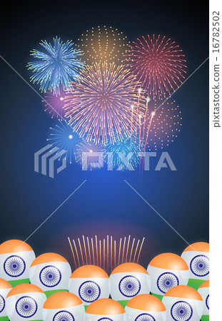 India holiday and festival background (Fireworks) India holiday and festival background (Fireworks) 16782502
