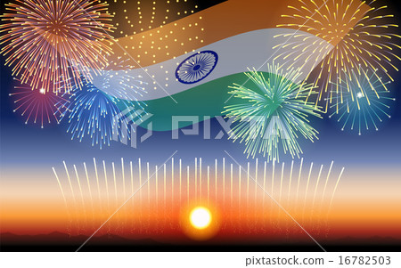 India holiday and festival background (Fireworks) India holiday and festival background (Fireworks) 16782503